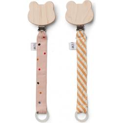 Liewood Sia Confetti Mix Pacifier Strap 2-pack