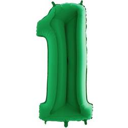 Foil Ballon Number 1 Green