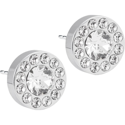 Blomdahl Brilliance Halo Earrings - Silver/Transparent