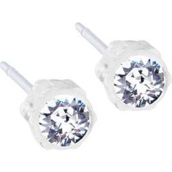 Blomdahl Skin Friendly Earrings - White/Transparent