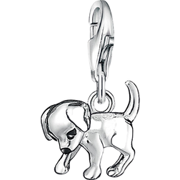 Thomas Sabo Charm Club Puppy Dog Charm - Silver/Black