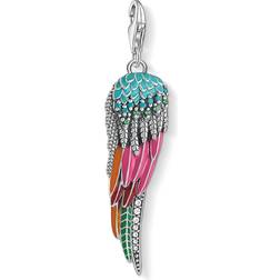 Thomas Sabo Charm Club Parrot Wing Charm Pendant - Silver/Multicolour