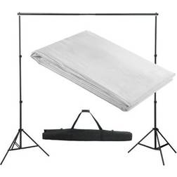 vidaXL Backdrop Support System 300x300cm White