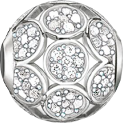 Thomas Sabo Sparkling Circles Bead Charm - Silver/White