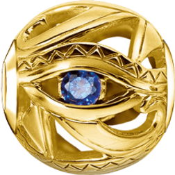 Thomas Sabo Eye of Horus Bead Charm - Gold/Dark Blue