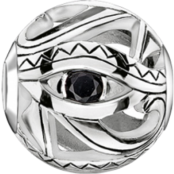 Thomas Sabo Karma Bead Eye Of Horus Charm - Silver/Black