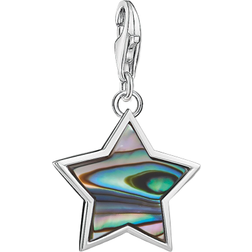 Thomas Sabo Charm Club Star Charm Pendant - Silver/Mother of Pearl