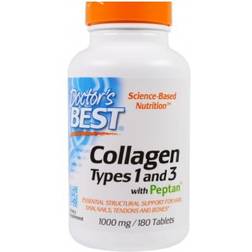 Doctor's Best Collagen Types 1 & 3 Peptan 1000mg 180 Stk.