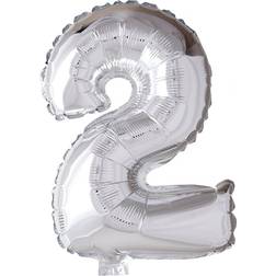 Hisab Joker Foil Ballon Number 2 Silver