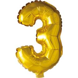 Hisab Joker Foil Ballon Number 3 Gold