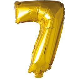 Hisab Joker Foil Ballon Number 7 Gold