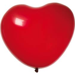 Hisab Joker Latex Ballon Heart Red 8-pack