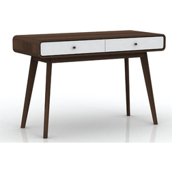 Domus Living Caitlin Walnut/White Skrivebord 50x120cm