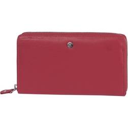 Greenburry Spongy Nappa Leather Ladies Wallet - Red