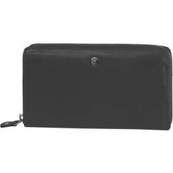 Greenburry Spongy Nappa Leather Ladies Wallet - Black