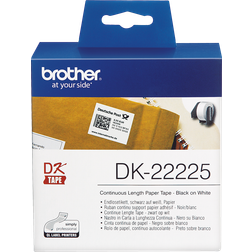 Brother DK Tape Black on White