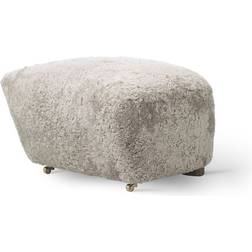 Audo Copenhagen The Tired Man Sheepskin Foot Stool 14.2"