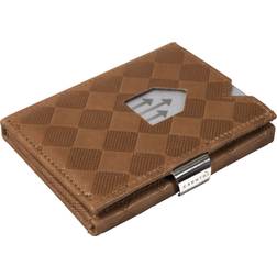 Exentri Leather Wallet - Sand Chess