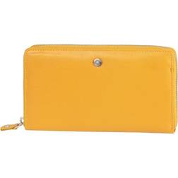 Greenburry Spongy Nappa Leather Ladies Wallet - Yellow