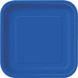 Unique Party Plates Blue 14-pack