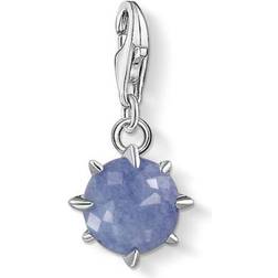 Thomas Sabo Monthly Stone December Charm Pendant - Silver/Dumortierite