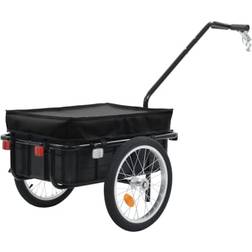 vidaXL Bicycle Trailer 155x60x83 cm Steel Black