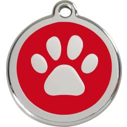 Red Dingo Enamel Paw Print Large