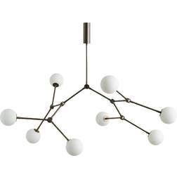 101 Copenhagen Drop Bulb Black/Brass Pendellampe 157cm