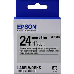 Epson LabelWorks Black on Matte Silver