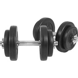 Gorilla Sports Basic Cement Dumbbells 2x10kg