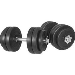 Gorilla Sports Cast Iron Basic Dumbbells 2x15kg