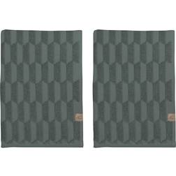 Mette Ditmer Geo 2-pack Gjestehåndkle Grønn (55x35cm)