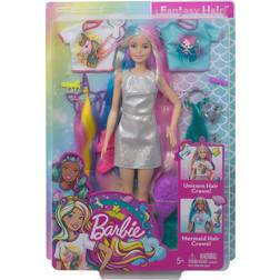 Barbie Fantasy Hair Doll with Mermaid & Unicorn Looks