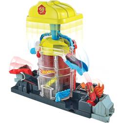 Hot Wheels Super City Fire House Rescue Play Set