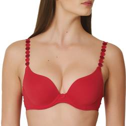 Marie Jo Tom Heart Shape Padded Bra - Scarlet