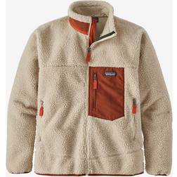 Patagonia Classic Retro X Fleece Jacket - Natural w/Barn Red