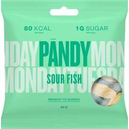 Pandy Sour Fish Candy 50g 1pakk