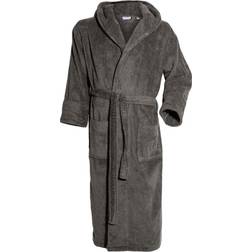 Kosta Linnewäfveri Bathrobe with Hood - Dark Grey