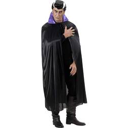 Widmann Adult Black Cape with Purple Collar