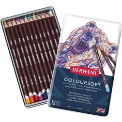 Derwent Coloursoft Pencil 12 Tin