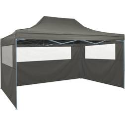 vidaXL Professional Folding Tent with 3 Sidewalls
