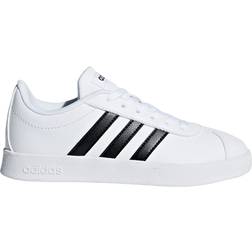 Adidas Kid's VL Court 2.0 - Cloud White/Core Black/Cloud White