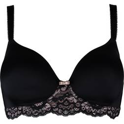 Pour Moi Opulence T-shirt Non Wired Bra - Black/Pink