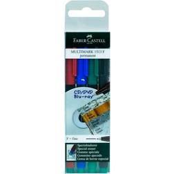 Faber-Castell Multimark Overhead Marker Permanent F 4-pack