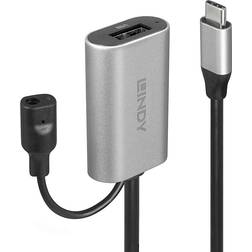 Lindy USB C-USB A/3.5mm 3.1 Gen.1 M-F 5m