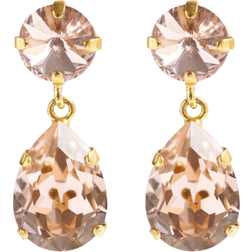 Caroline Svedbom Classic Drop Earrings - Gold/Vintage Rose