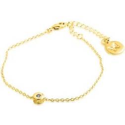 Gynning Jewelry Älskad Mini Bracelet - Gold/Transparent