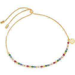 Sif Jakobs Ellera Tennis Bracelet - Gold/Multicolour