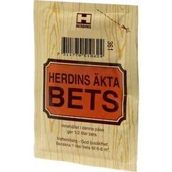 Herdins Äkta Bets Woodstain Black 12g Lasurmaling Svart