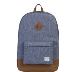 Herschel Heritage Backpack - Dark Chambray Crosshatch/Tan